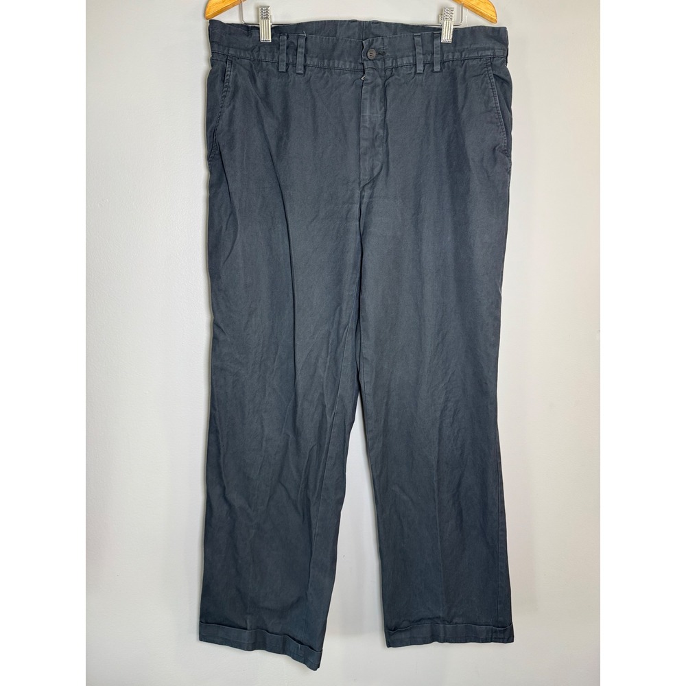 Gucci Mens Black Cotton Twill Straight Leg Chino Trousers Pants 36x30 Italy